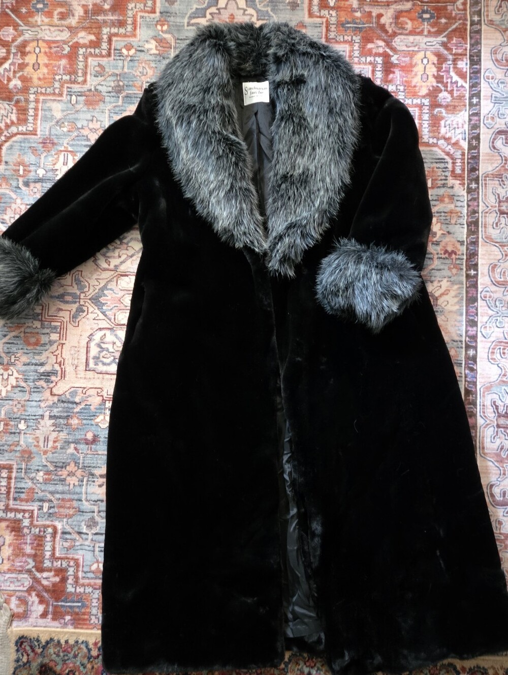Scandinavian faux fur jacket